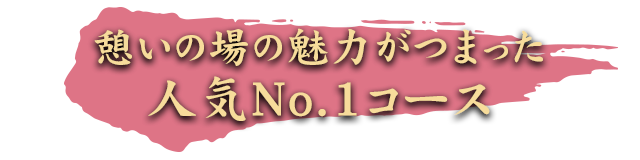 憩いの場の魅力がつまった人気No.1コース